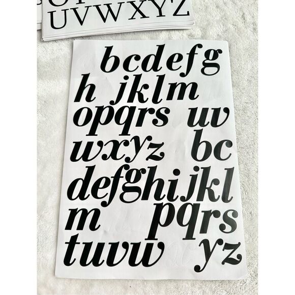 Black letter decal sets - diff fonts and sizes - Picture 6 of 10